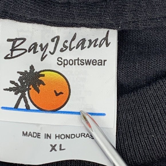 Men's Bay Island Jack & Jim Gallery T-Shirt Black XL Austin‎ City Limits NOS - Picture 3 of 11